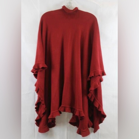 NWT! Collection Eighteen Women’s Biking Red Open Waterfall Cardigan Size OS - Picture 3 of 3